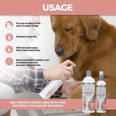 Veterinary Formula Clinical Care Hot Spot & Itch Relief Medicated Spray 8 oz